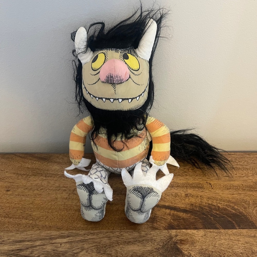 Determined Productions 12" Plush Where The Wild Things Are Bernard Orange Vint.